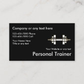 Classy Fitness Personal Trainer Visitekaartjes (Voorkant)