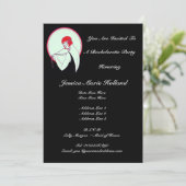 Classy Flapper ~ Bachelorette Kaart (Staand voorkant)