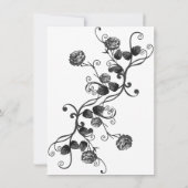 Classy Floral Bridal Shower Kaart (Achterkant)