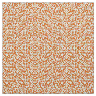 Classy Floral Damask Burnt Oranje Pattern Stof
