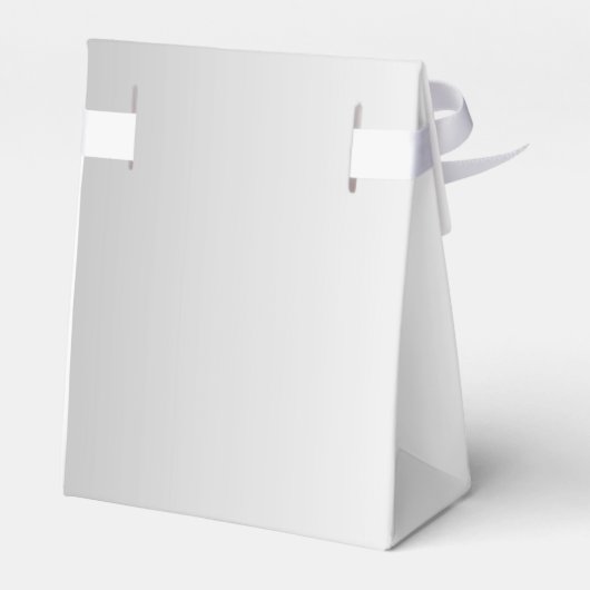 Classy Floral Gem, Zilveren ingelijste bruiloft Bedankdoosjes (Achterkant)