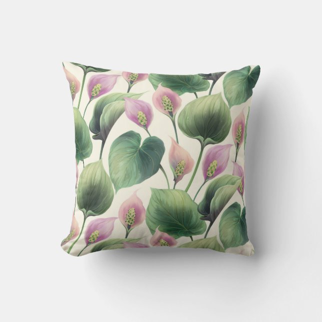 Classy Floral Pattern Sierkussen (Voorkant)