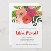 Classy Floral We hebben de aankondiging verplaatst (Voorkant / Achterkant)