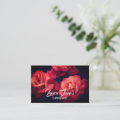 Classy Flower-winkel Visitekaartje (Staand voorkant)