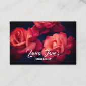 Classy Flower-winkel Visitekaartje (Voorkant)