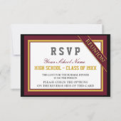 Classy Formal Class Reunion RSVP Kaart (Voorkant)