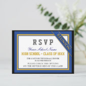 Classy Formal Class Reunion RSVP Kaartje (Staand voorkant)
