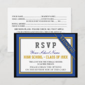 Classy Formal Class Reunion RSVP Kaartje (Voorkant / Achterkant)