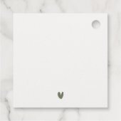 Classy Frans Tuin Landschap Waterverf Bruiloft Bedankjes Labels (Achterkant)