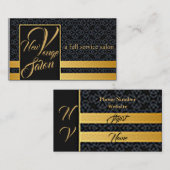 Classy Full Service Hair Salon Visitekaartje (Voorkant / Achterkant)