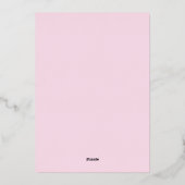 Classy Galentine's Favorite Things Party  Folie Uitnodiging (Achterkant)