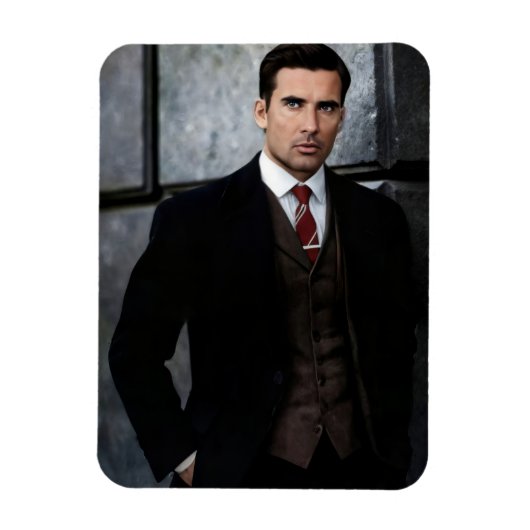Classy Gentleman flexible photo magnet (Vertical)