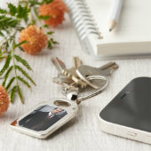 Classy Gentleman metal keychain (Zijkant)