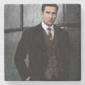 Classy Gentleman stone coaster Stenen Onderzetter (Voorkant)