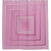 Classy geometrische vierkanten douchegordijn (Voorkant)