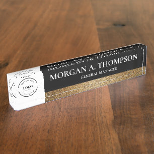 Classy Gepersonaliseerde Gold Corporate Executive  Naambordje