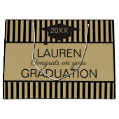 Classy. Geschenktas voor aangepast AFSTUDEREN Groot Cadeauzakje (Voorkant)