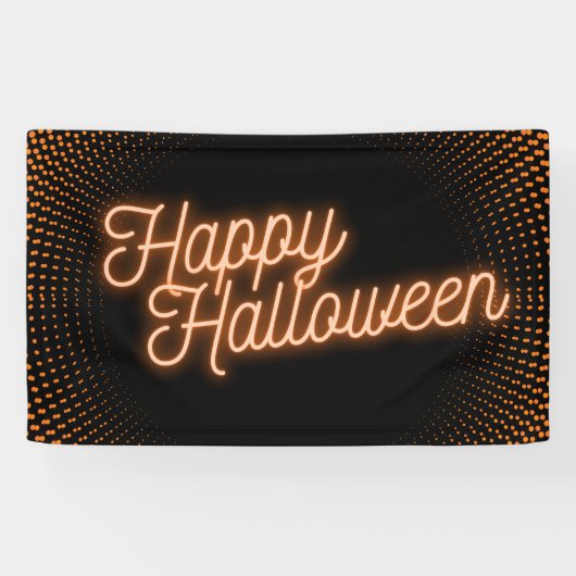 Classy Ggloing Happy Halloween Spandoek (Horizontaal)