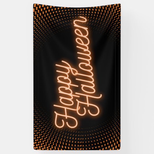 Classy Ggloing Happy Halloween Spandoek (Verticaal)
