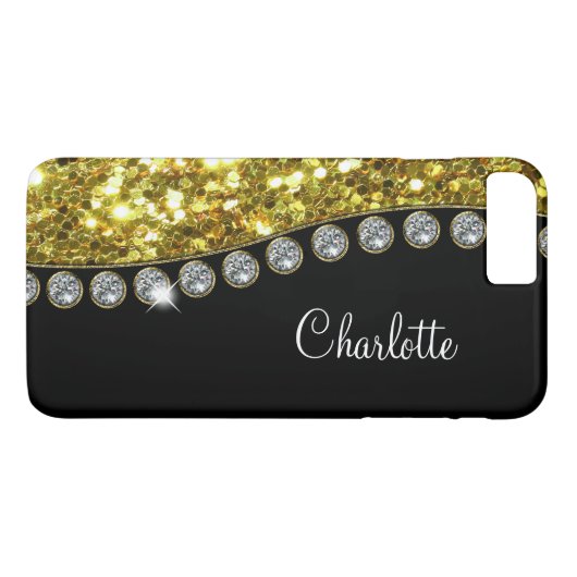 Classy Glamoureus Bling Design Case-Mate iPhone Case (Achterkant (Horizontaal))