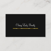 Classy Glitzy Beauty Cartes de visite (Devant)