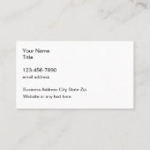 Classy Glitzy Beauty Cartes de visite de mode (Dos)