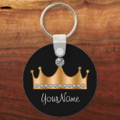 Classy Glitzy Bling Princess Crown Sleutelhangers (Voorkant)