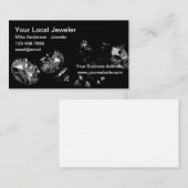 Classy Glitzy Jeweler Diamonds Theme Visitekaartje (Voorkant / Achterkant)