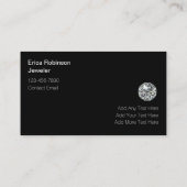 Classy Glitzy Juwelier Thema Visitekaartjes (Achterkant)