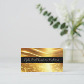 Classy Glitzy Mode en schoonheid Visitekaartjes (Staand voorkant)