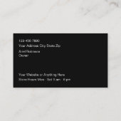 Classy Glitzy Mode en schoonheid Visitekaartjes (Achterkant)