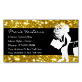 Classy Glitzy Mode Visitekaartje magneten (Voorkant)
