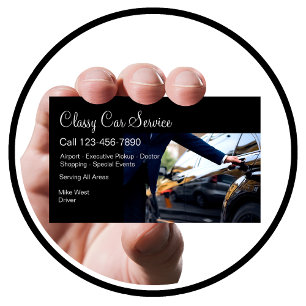 Classy Glossy Car Service Uber Driver Visitekaartje