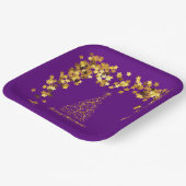 Classy Gold Abstract kerstboompapier Bord (Gebogen)