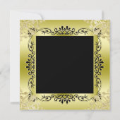 Classy Gold Decorative met 50th Birthday Kaart (Achterkant)