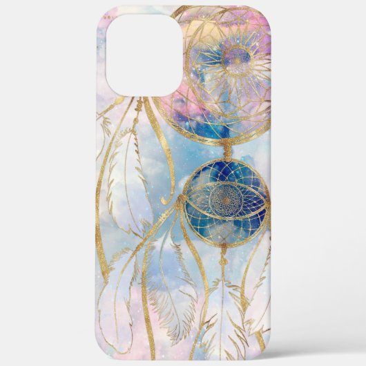 Classy Gold dreamcatcher Rainbow Clouds Sky-ontwer Case-Mate iPhone Case (Achterkant)