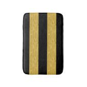 Classy Gold en Black Striped Bath mat (Voorkant Verticaal)