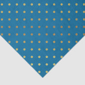 Classy Gold en Royal Blue Polka Dots Tissuepapier (Detail)