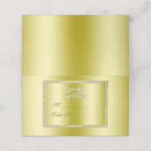 Classy Gold Glitter & Wedding Rings (Buitenkant ongevouwen)