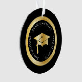 Classy Gold Graduy Cap en Tassel Photo Ornament (voorkant)