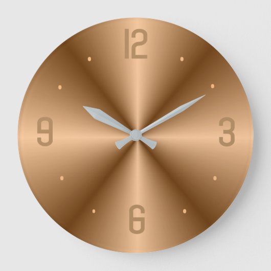 Classy Gold met grote cijfers> Minimale klokken (Voorkant)