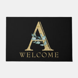 Classy Gold Monogram A met Griekenland Deurmat