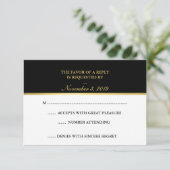 Classy Gold Noir Blanc RSVP (Debout devant)