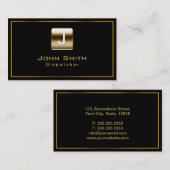 Classy Gold Stamp Dispatcher Visitekaartje (Voorkant / Achterkant)