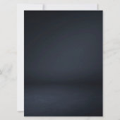 Classy Gold Swirl Flat Wedding Uitnodiging (Achterkant)