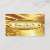 Classy Gold Tone Moderne Visitekaartjes (Voorkant)