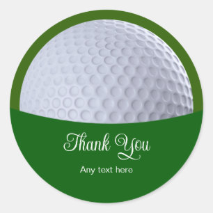 Classy Golf Ball Theme Bedankt Stickers