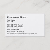 Classy Golf Cartes de visite (Dos)