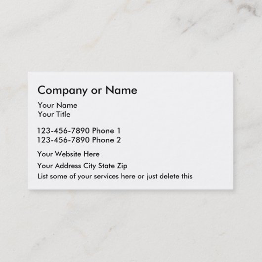 Classy Golf Cartes de visite (Dos)