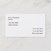 Classy Golf Cartes de visite Gold Golf Ball (Dos)